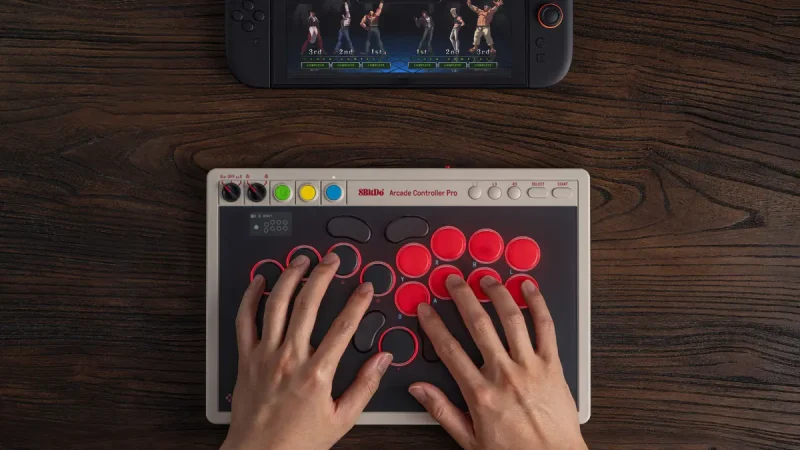 Ini Dia! 8BitDo Arcade Controller Pro, Kontroler Fighting Terbaik untuk PC Nintendo Switch 2