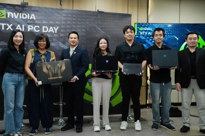 Mahasiswa UPH Unjuk Kreativitas AI di Laptop RTX 50 Series dalam RTX AI PC Day